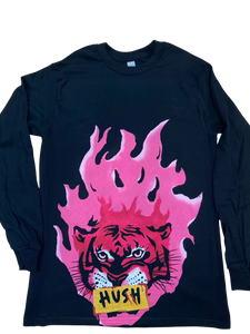 “Hush Tiger” Long sleeve t shirt